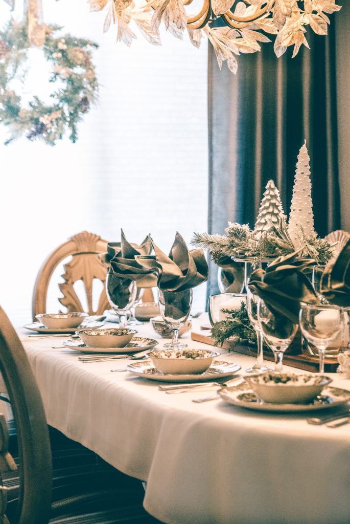 fêtes de fin d'année repas de noël