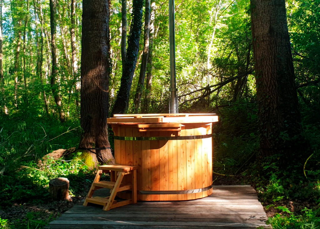 spa en forêt