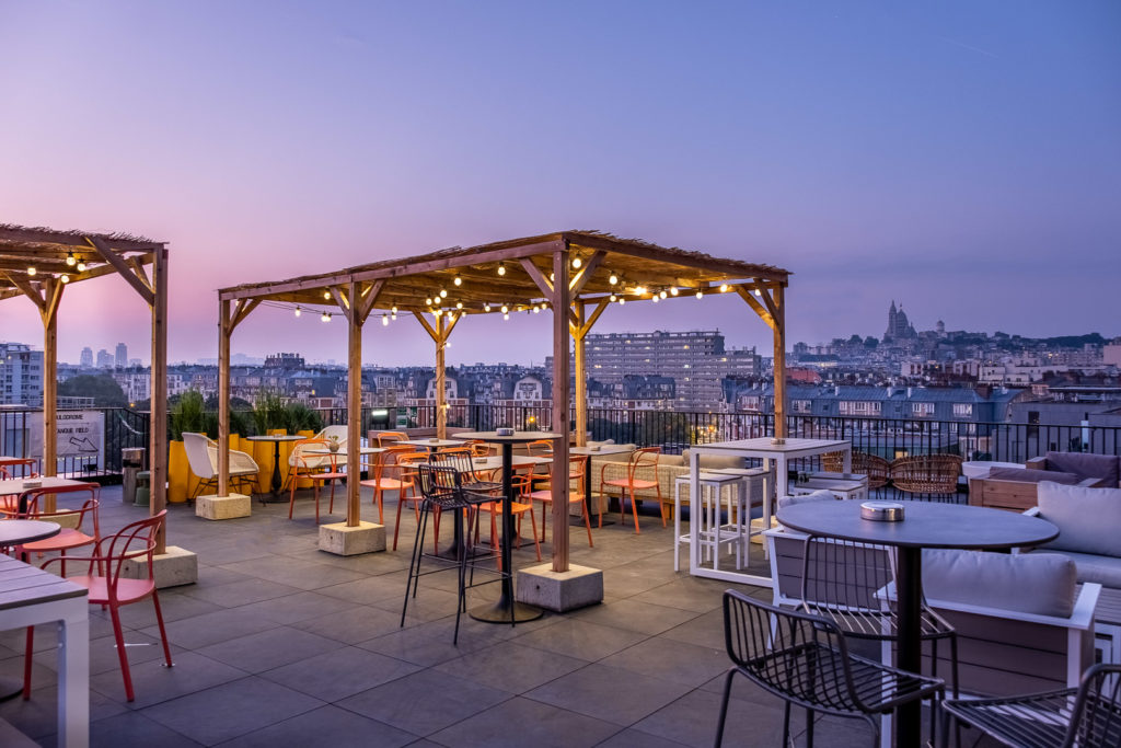 beau rooftop à Paris