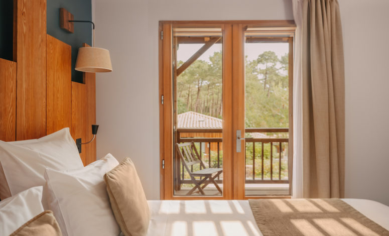 Chambre cosy du lodge, hébergement pour séminaire