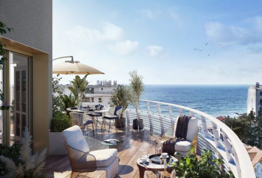 Terrasse extérieure du penthouse pour codir et séminaire à la Baule - Vue incroyable