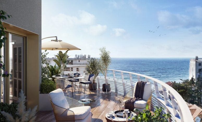 Terrasse extérieure du penthouse pour codir et séminaire à la Baule - Vue incroyable