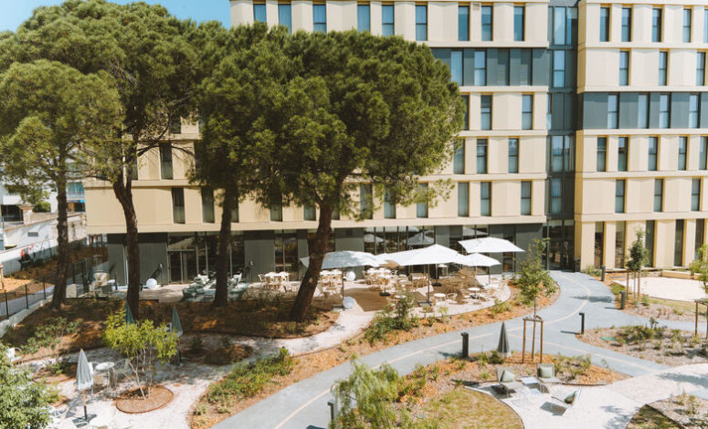 Façade moderne de l’hôtel pour un séminaire à Montpellier