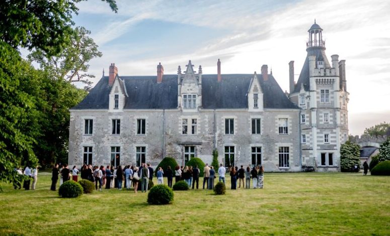 Evénement dans un parc extérieur au sein d'un château pour séminaire