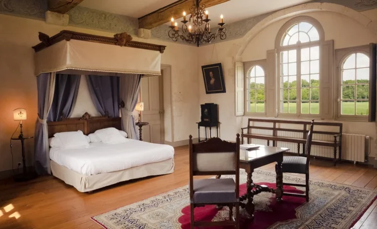 Chambre double du château d'Aloïs - hébergement séminaire résidentiel en Normandie