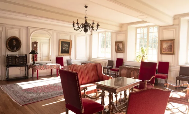 Salon du château d'Aloïs pour séminaire de direction