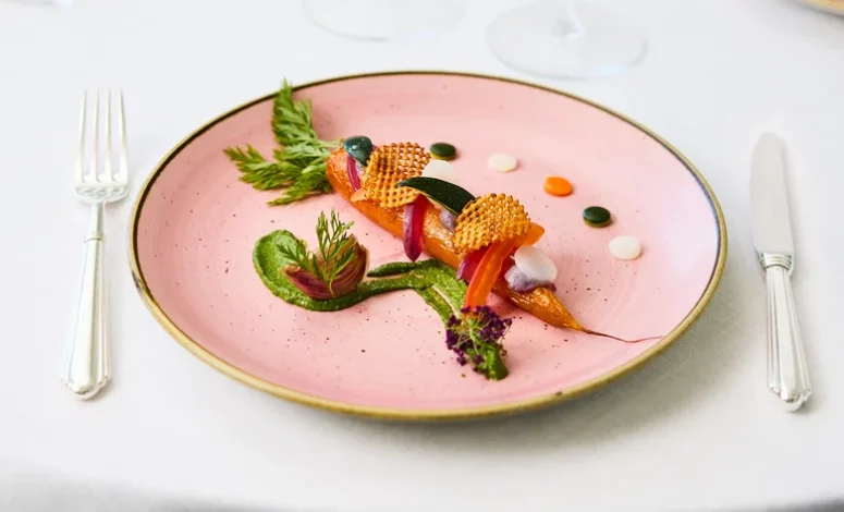 Assiette gastronomique et responsable pour séminaire d'entreprise proche de Paris